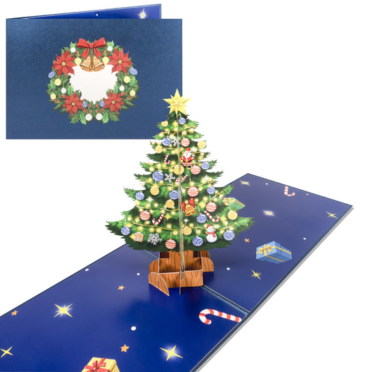 Weihnachtskarte mit Tannenbaum 2