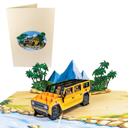 Geländewagen Pop-Up Karte