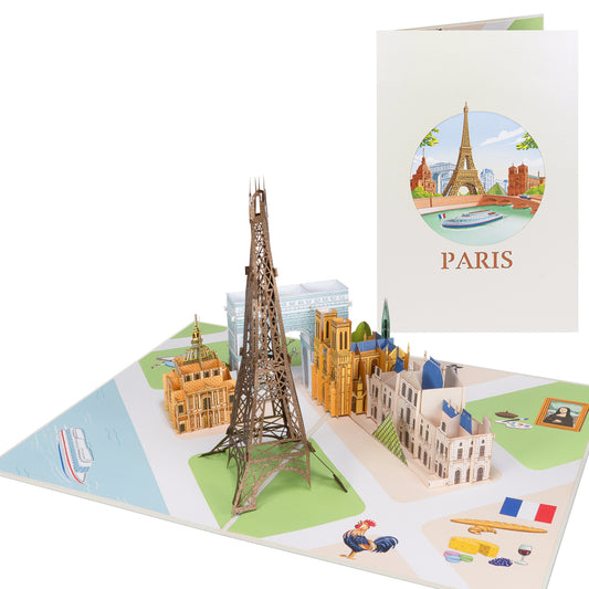 Paris Pop Up Karte