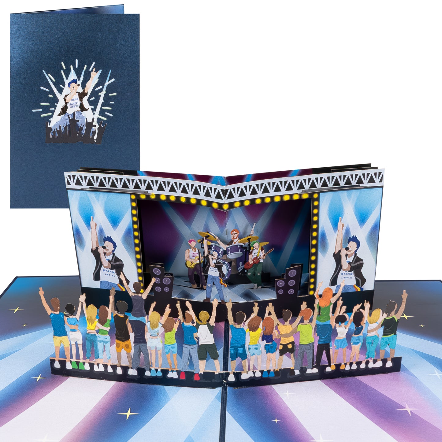 Pop & Rock Musik Pop Up Karte