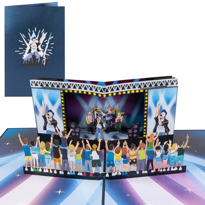 Pop & Rock Musik Pop Up Karte