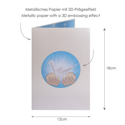 Kranich Pop-Up Karte