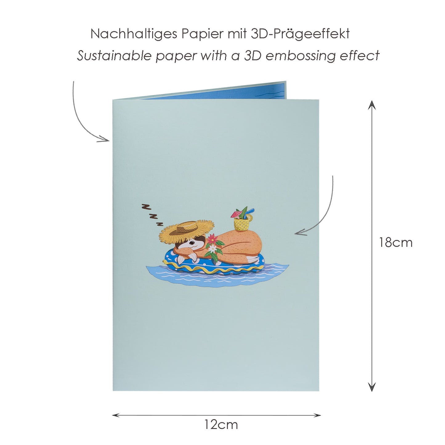 Faultier Pop-Up Karte