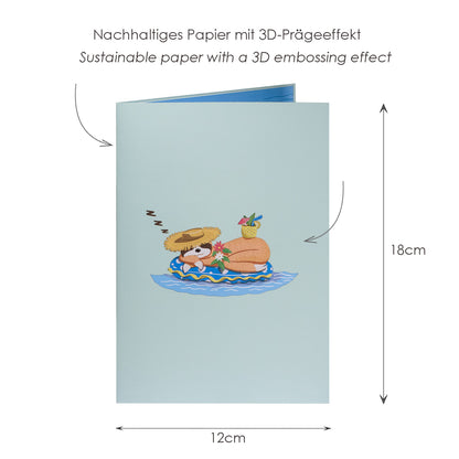 Faultier Pop-Up Karte