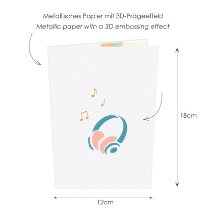 Headphone Pop-Up Karte