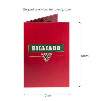 Billard Pop-Up Karte