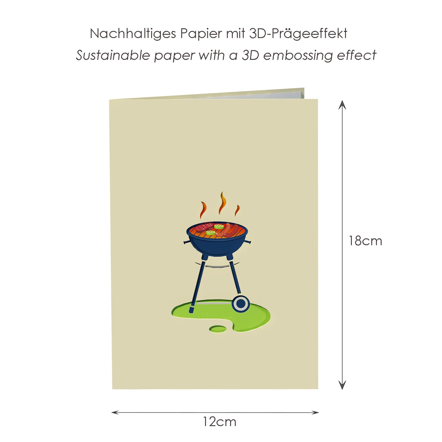 Grill Pop-Up Karte