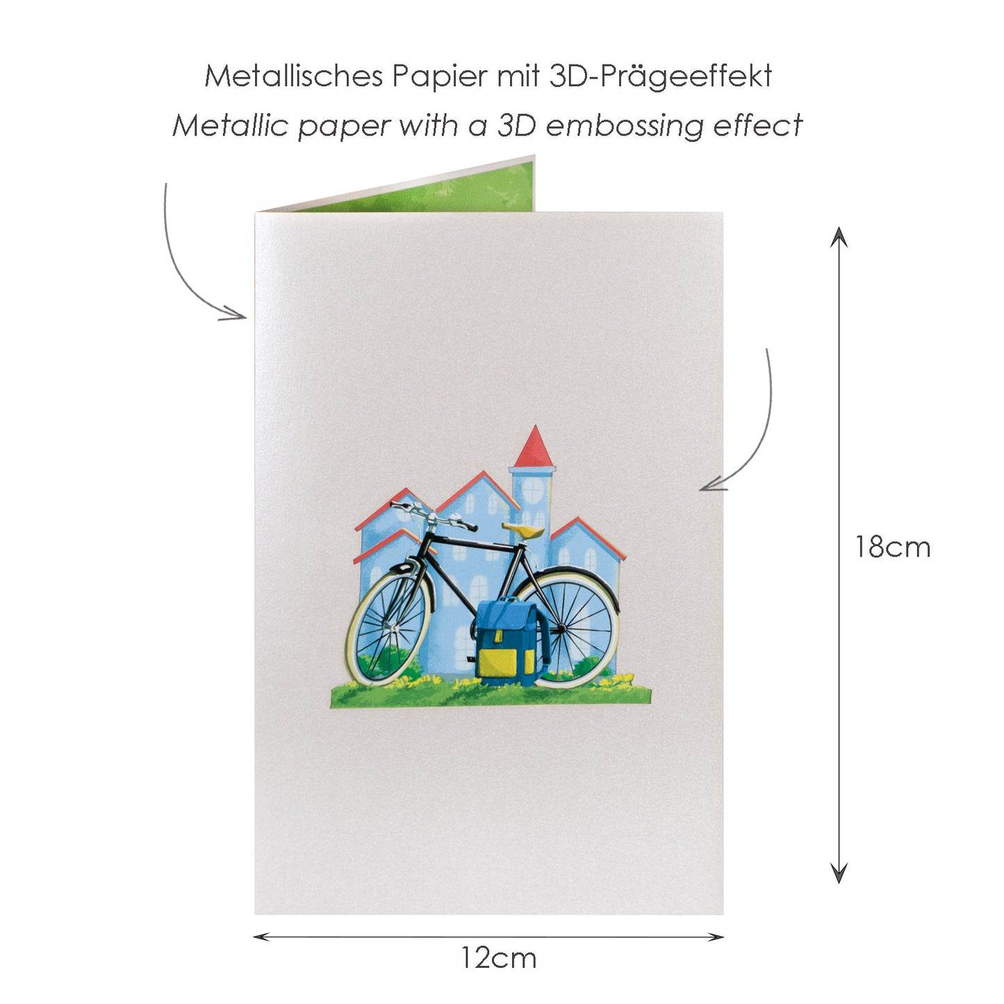 Herrenfahrrad Pop-Up Karte