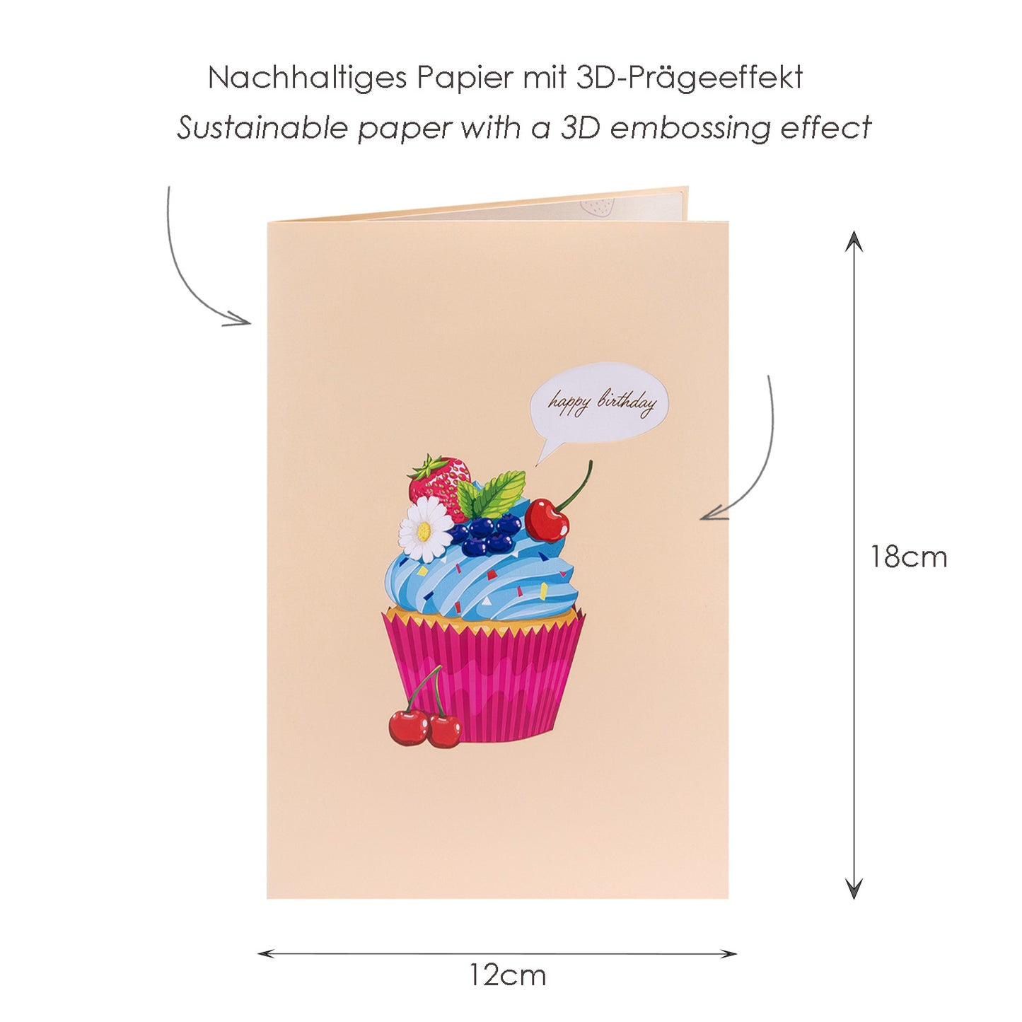 Cupcake Pop-Up Karte