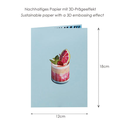Coctail Pop-Up Karte