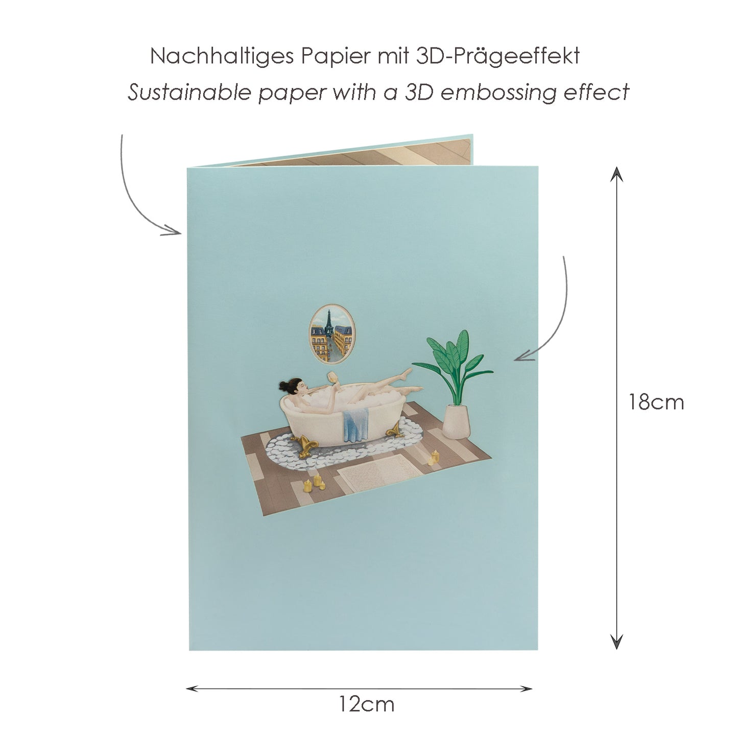Wellness & Spa Pop-Up Karte (neu)