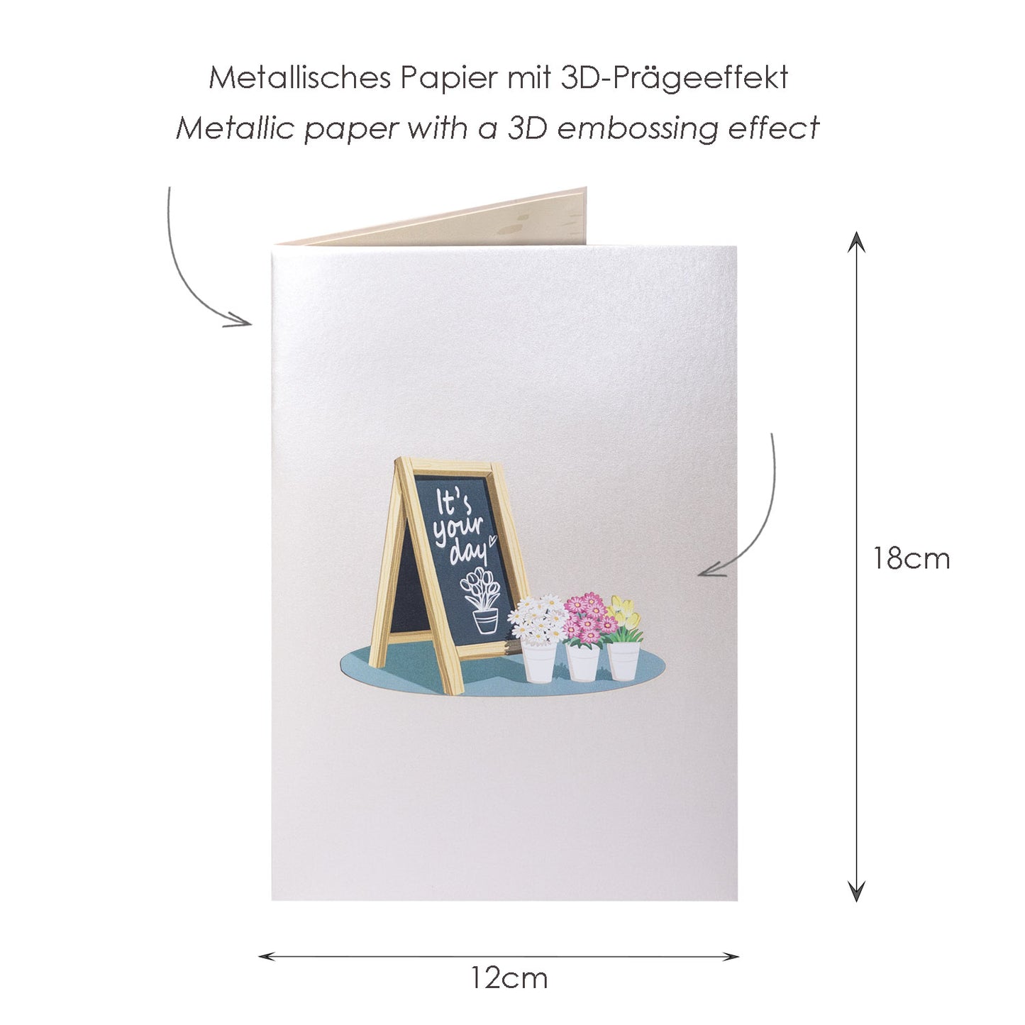Blumengeschäft Pop-Up Karte