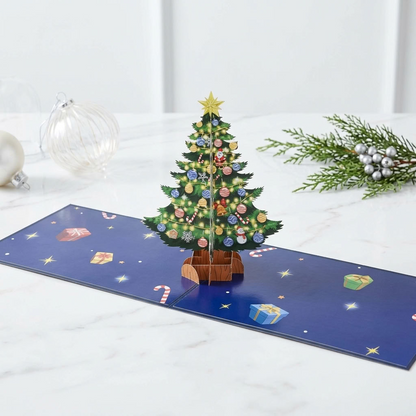 N002 - Weihnachtskarte mit Tannenbaum