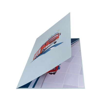 Feuerwehrauto Pop-Up Karte 4