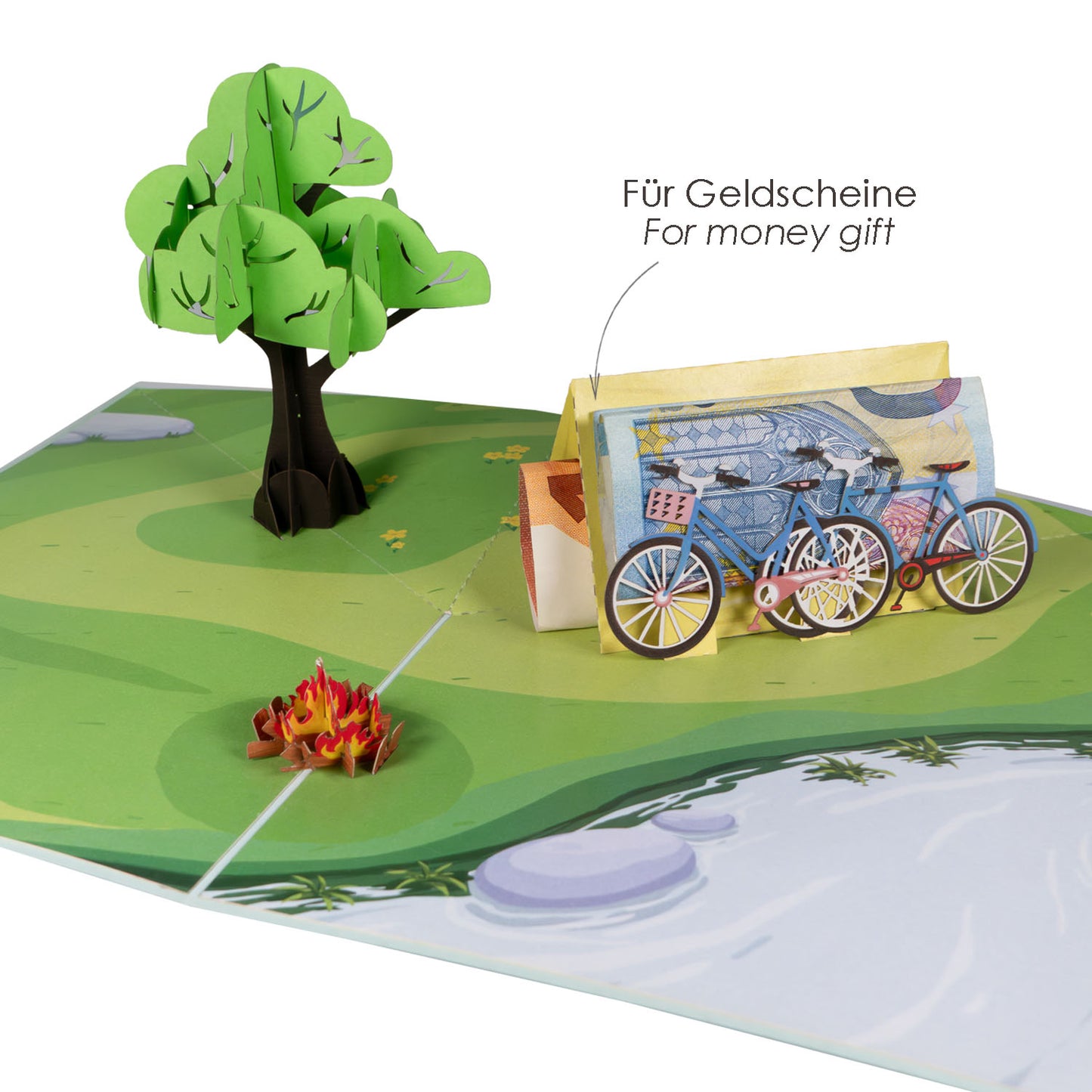 Camping Pop-Up Karte