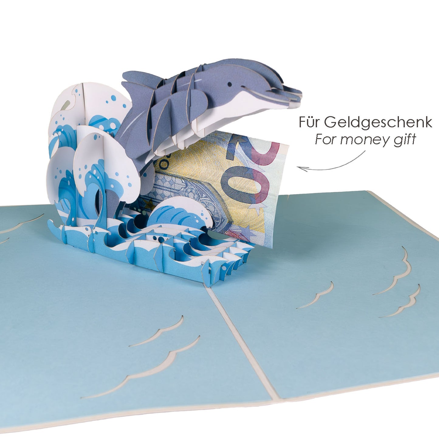 Delfin Pop-Up Karte