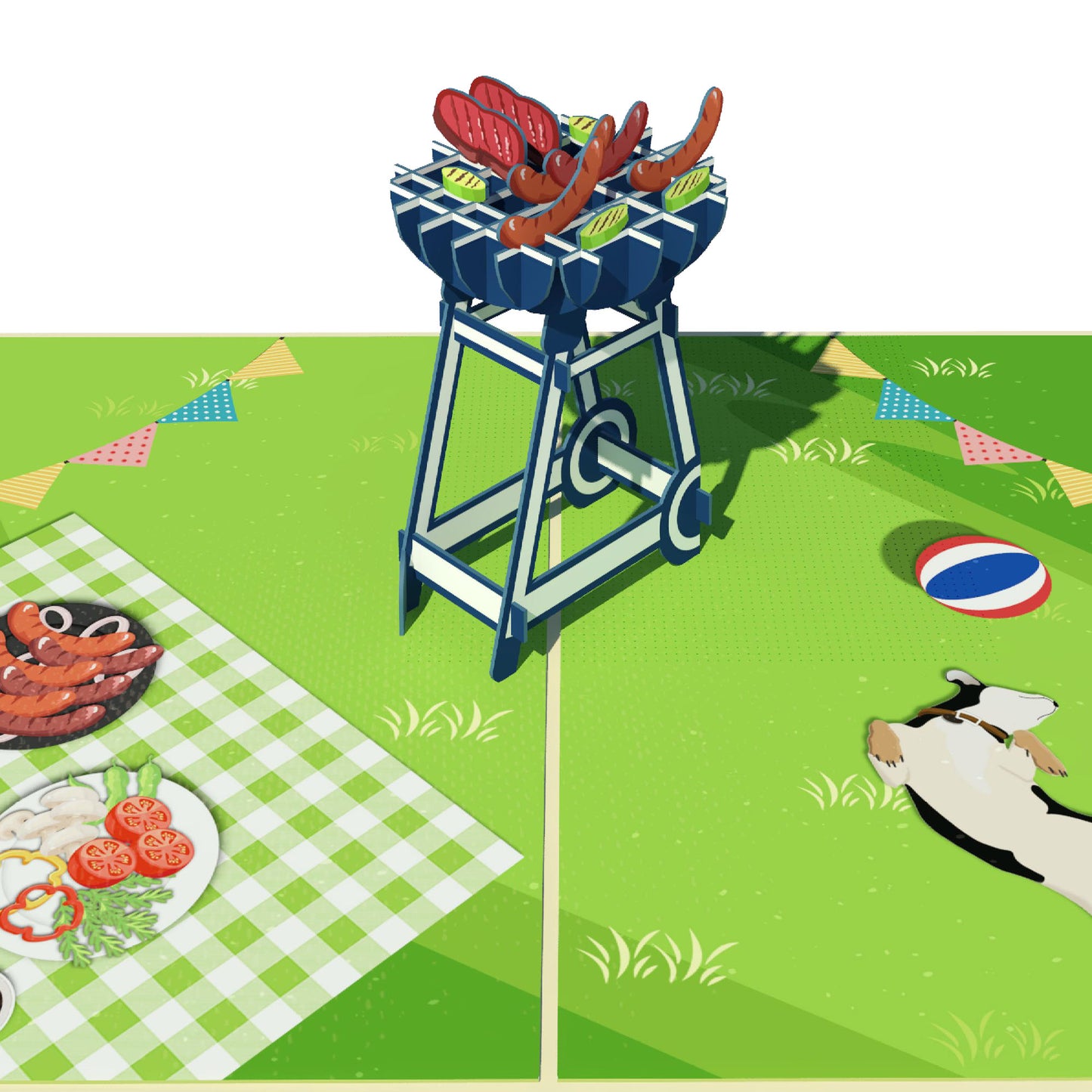 Grill Pop-Up Karte