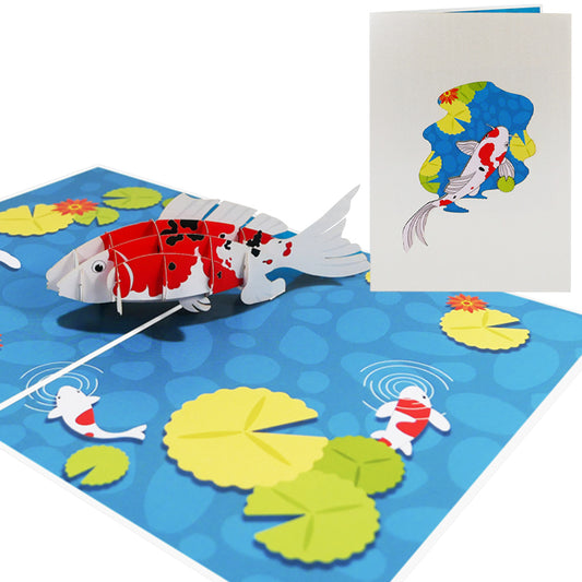 Koi Fish Pop-Up Karte