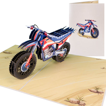 Motorrad V.4. Pop-Up Karte (neu)
