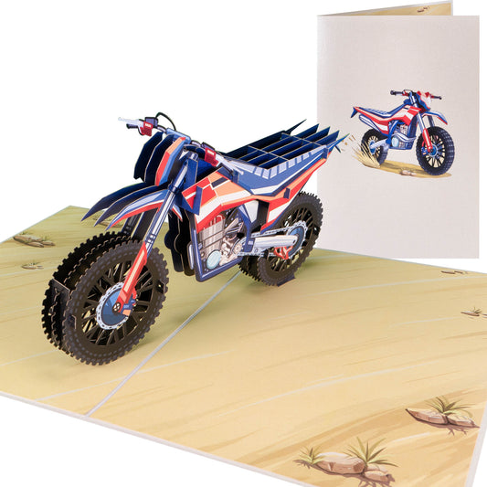 Motorrad V.4. Pop-Up Karte (neu)