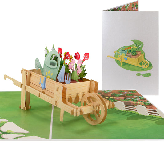 Blumen und Garten Pop-Up Karte