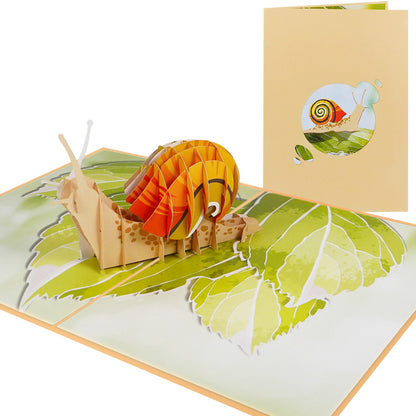 Schnecke Pop-Up Karte