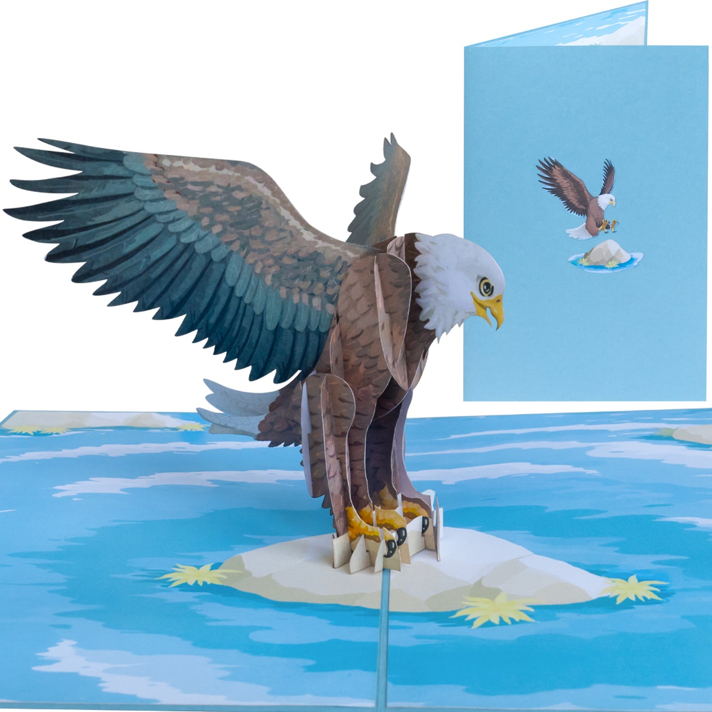 Adler Pop-Up Karte