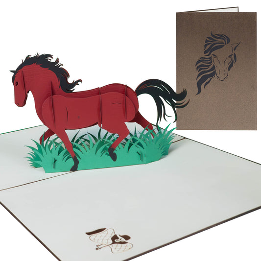 Pferd Pop-Up Karte