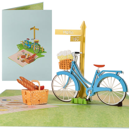 Damenfahrrad Pop-Up-Karte