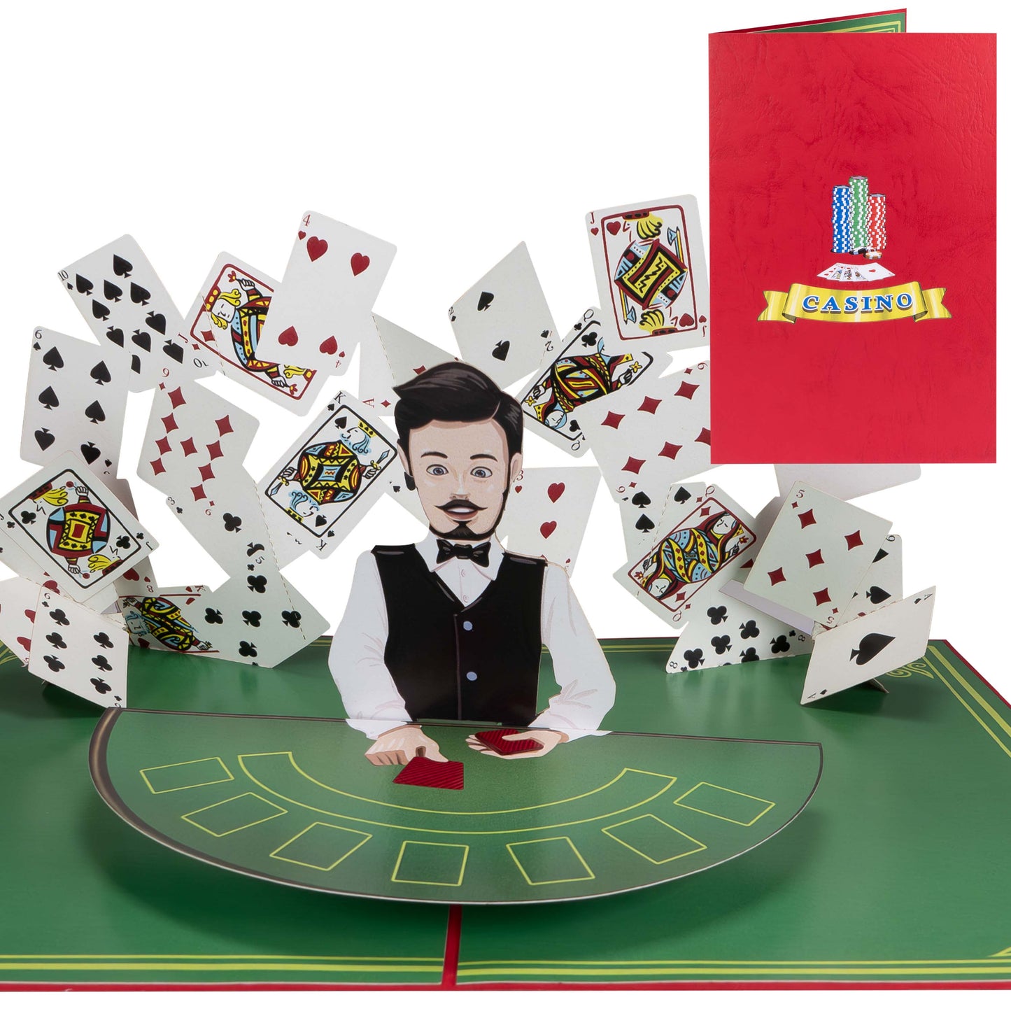 Poker Pop-Up Karte