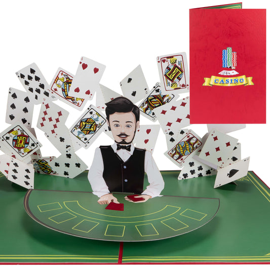 Poker Pop-Up Karte
