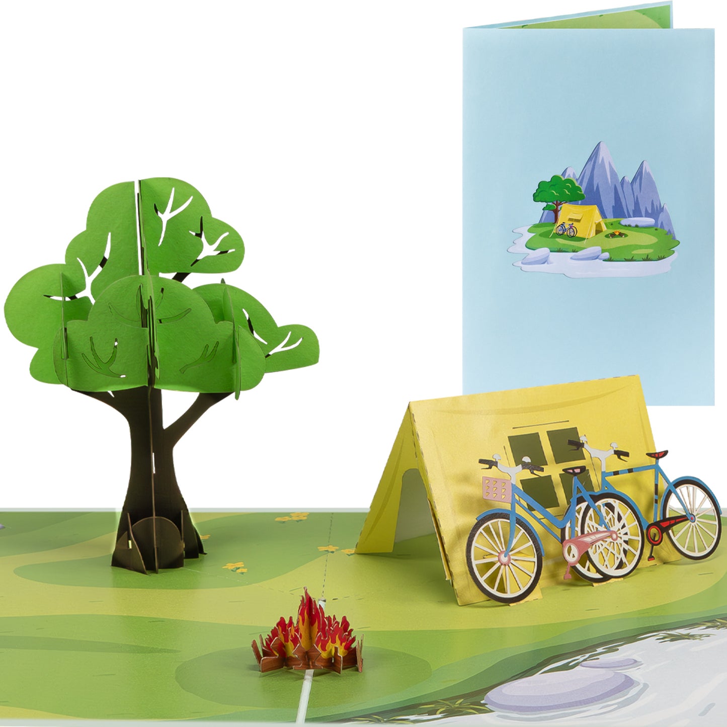 Camping Pop-Up Karte