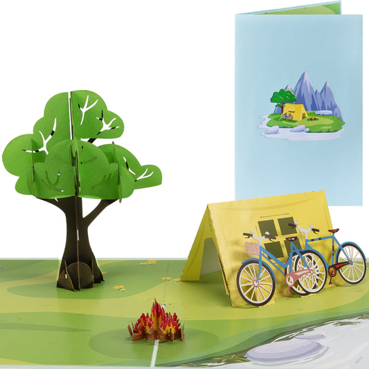 Camping Pop-Up Karte