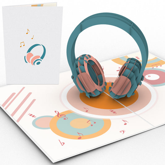 Headphone Pop-Up Karte