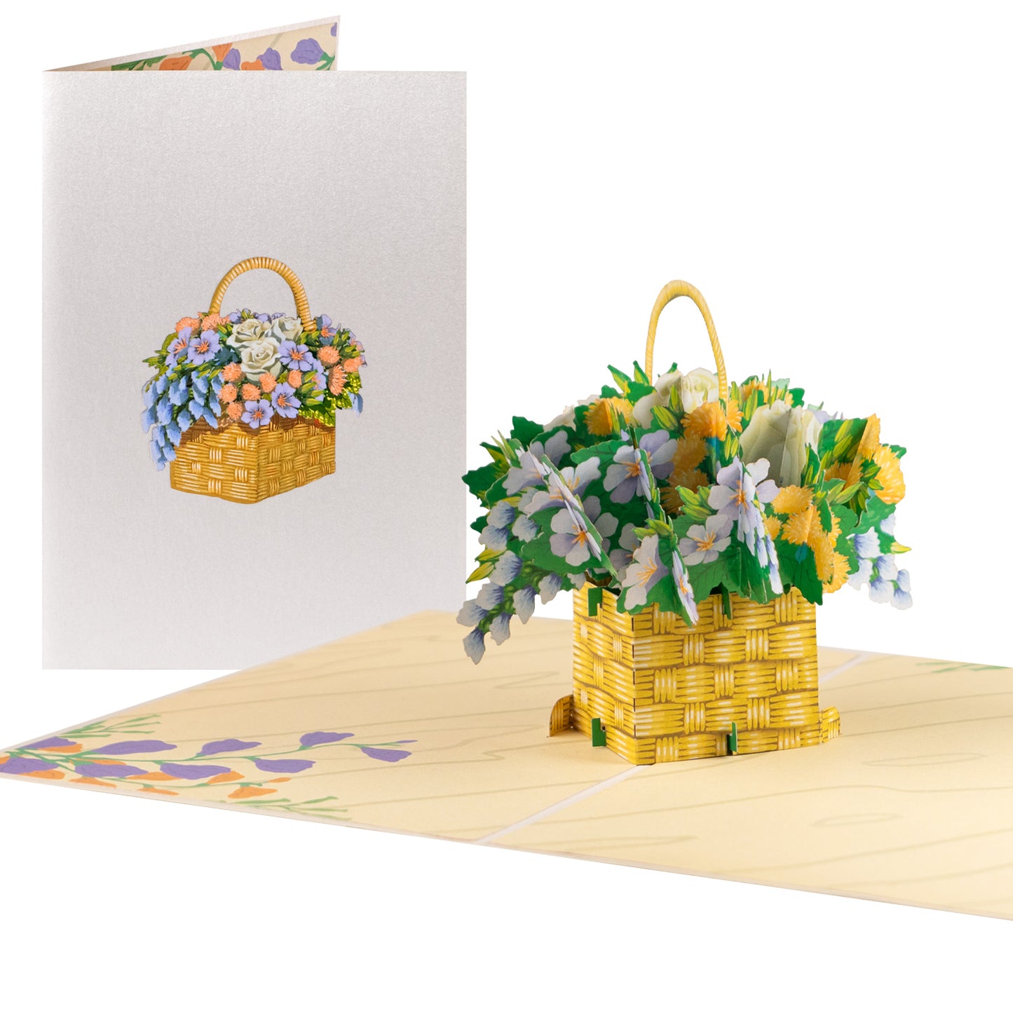 Blumenkorb Pop-Up Karte 1