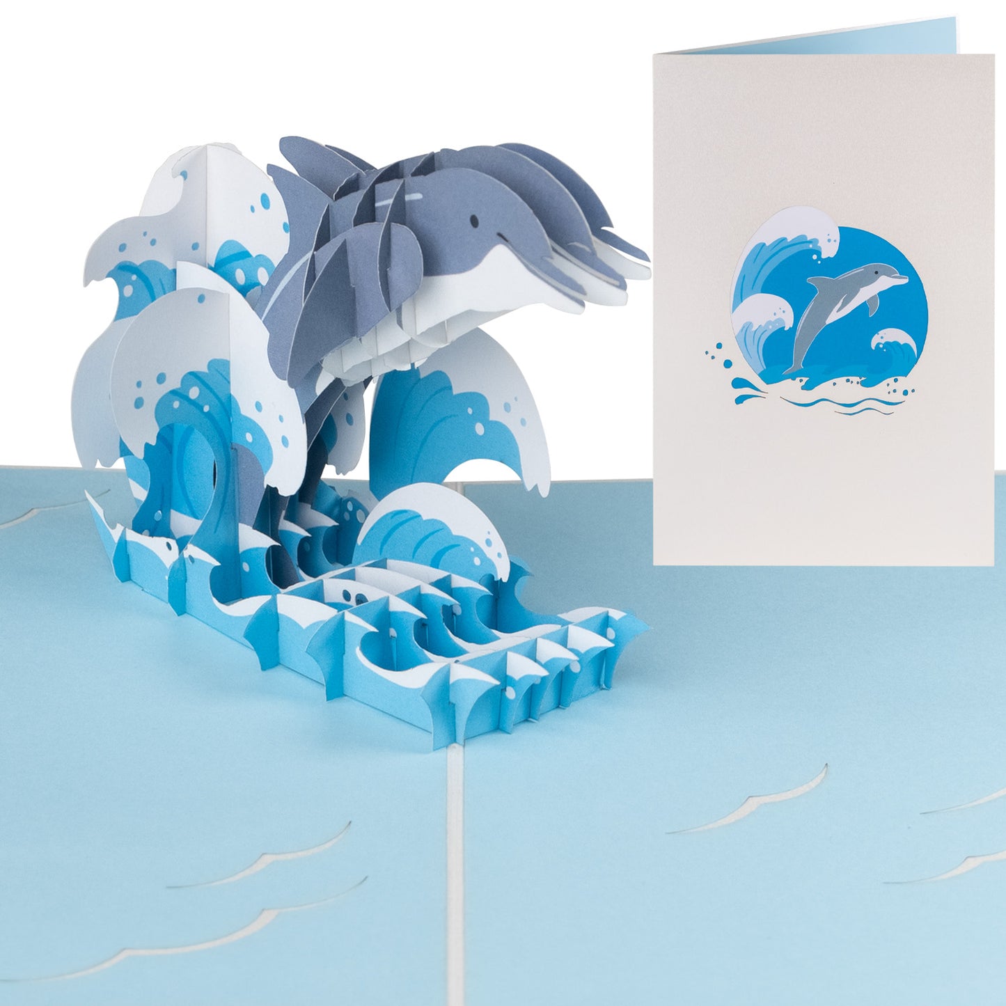 Delfin Pop-Up Karte