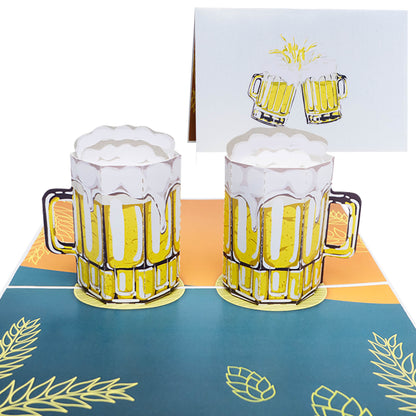 Biergläser Pop-Up Karte