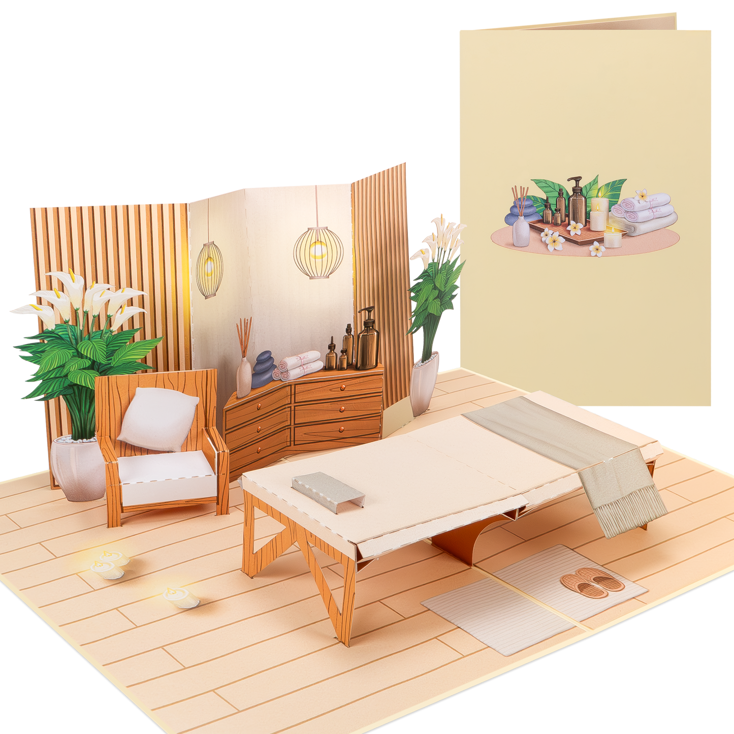 Spa Pop Up Karte