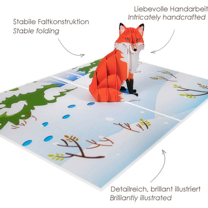 Fuchs Pop-Up Karte