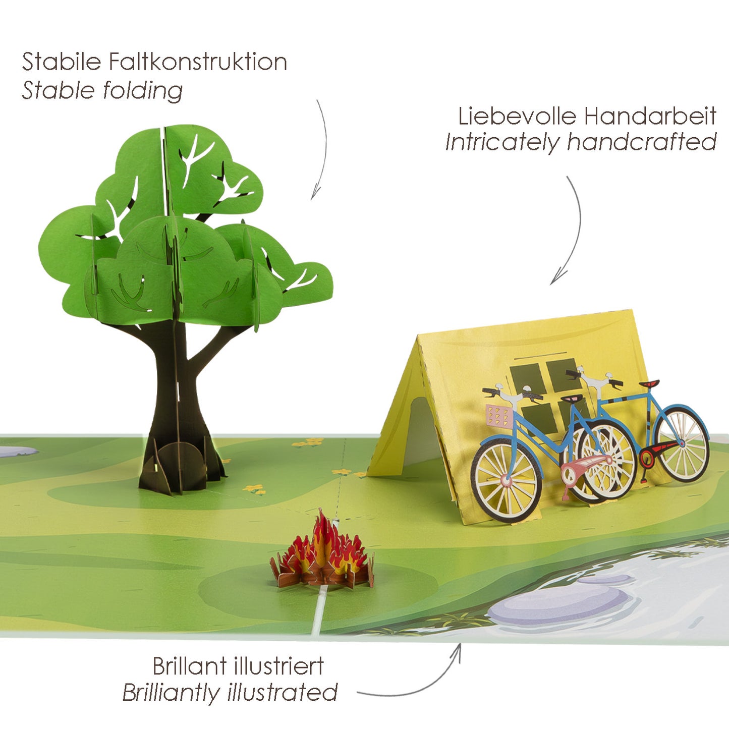 Camping Pop-Up Karte