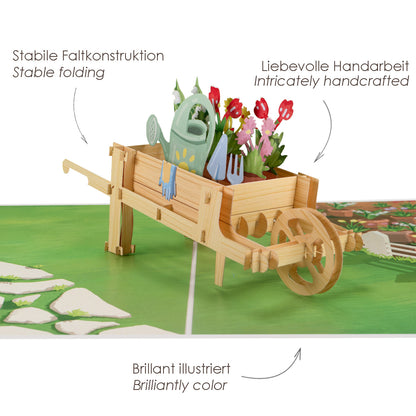 Blumen und Garten Pop-Up Karte