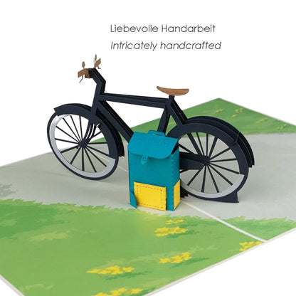 Herrenfahrrad Pop-Up Karte